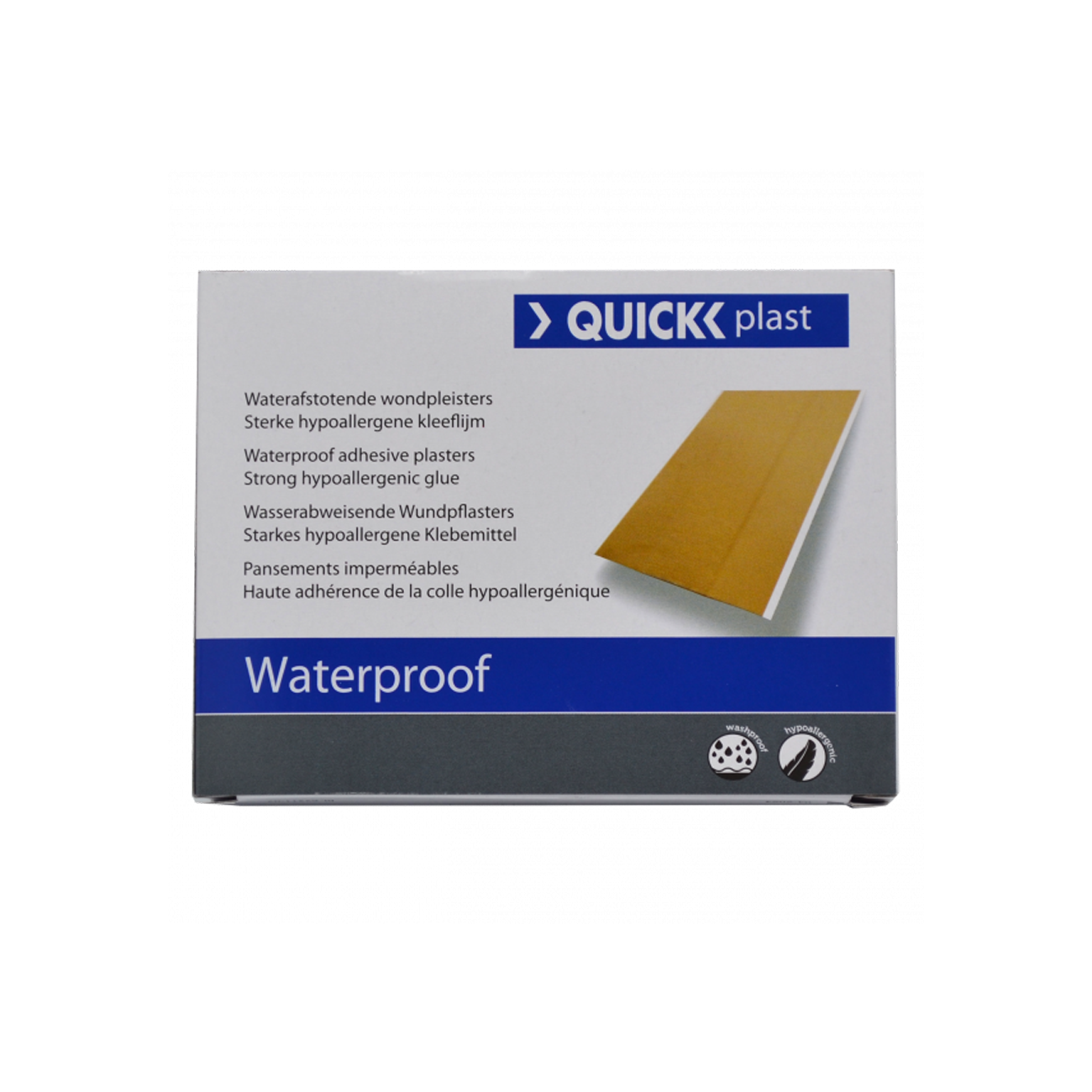 QuickPlast Water Resistant Pleisters 19 X 72 Mm (100 Stuks)